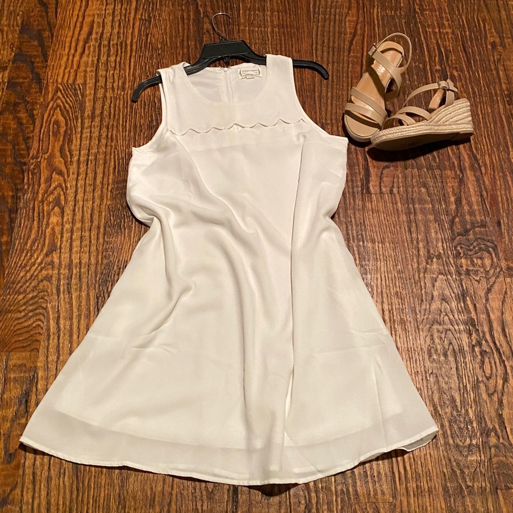 White flowy summer dress
